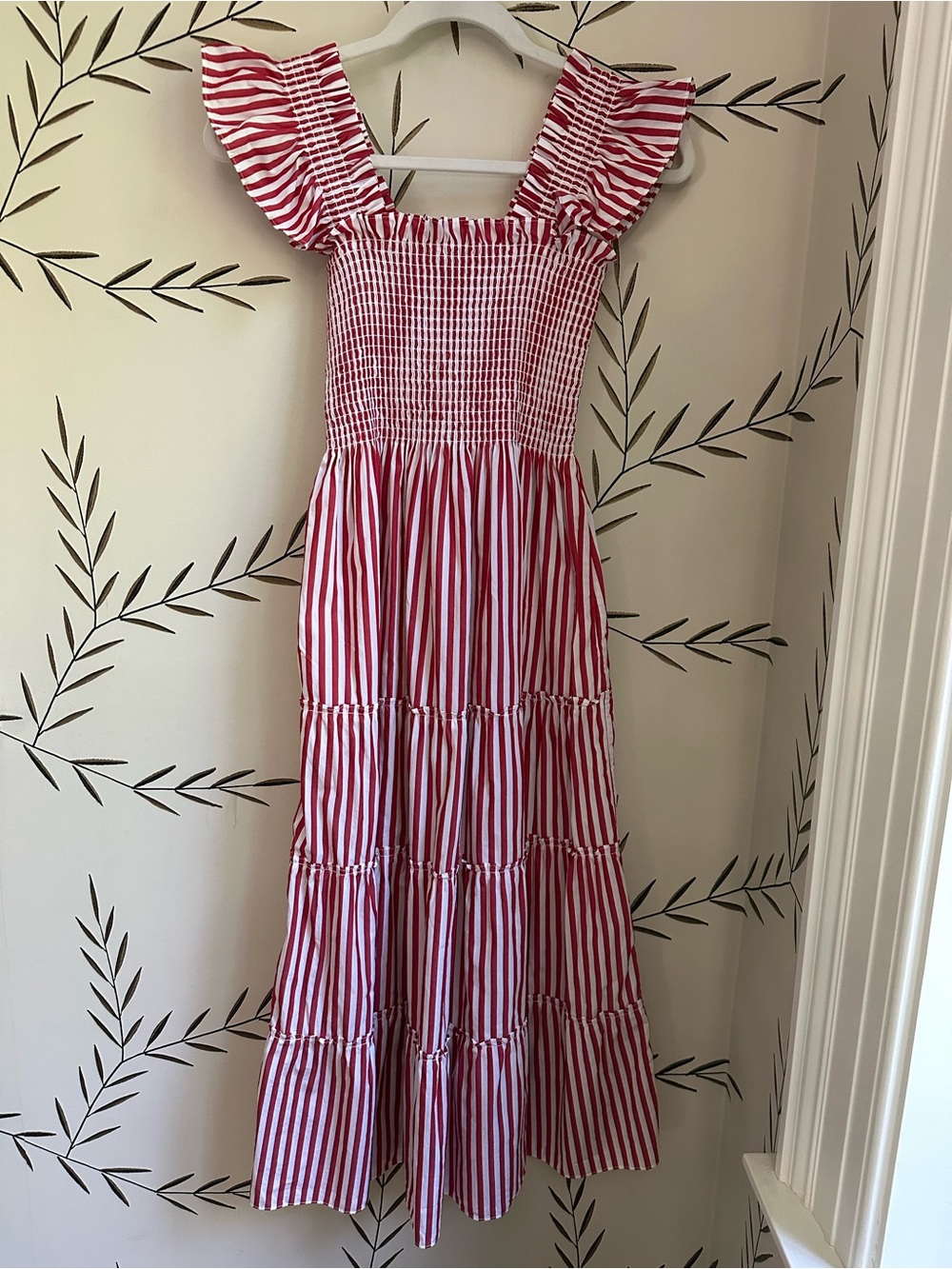 Like New Hill House Ellie Nap dress. Red Stripe. XS. EUC - Picture 4 of 6